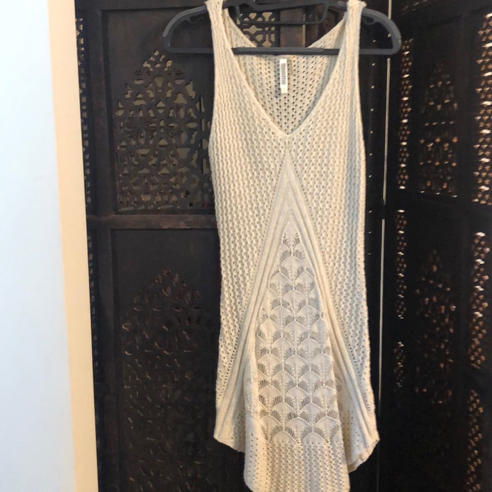 Detailed knitted tank top